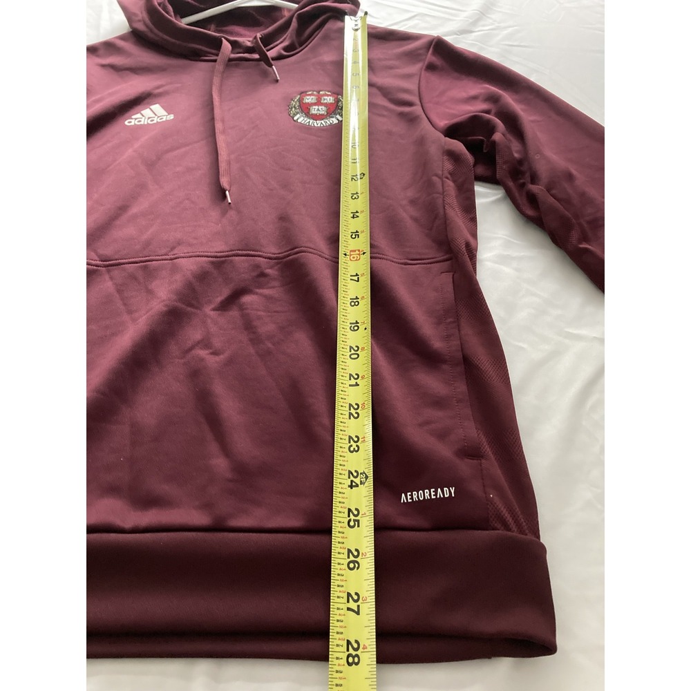 Harvard Crimson Sweatshirt Adult M Pullover NCAA Hoodie Adidas AEROREADY - Picture 9 of 11